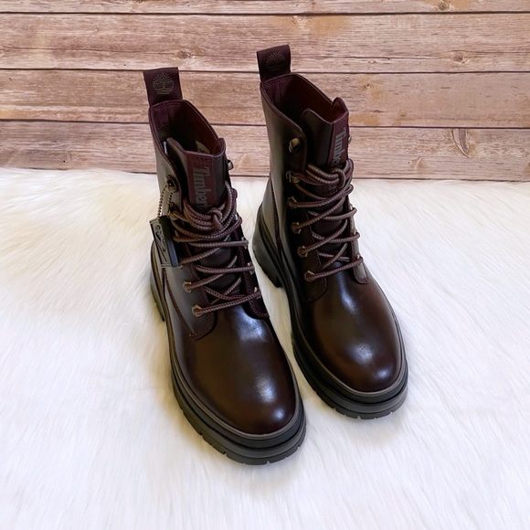 Timberland Malynn EK+ Burgundy Waterproof Leather Boots - Picture 2 of 8